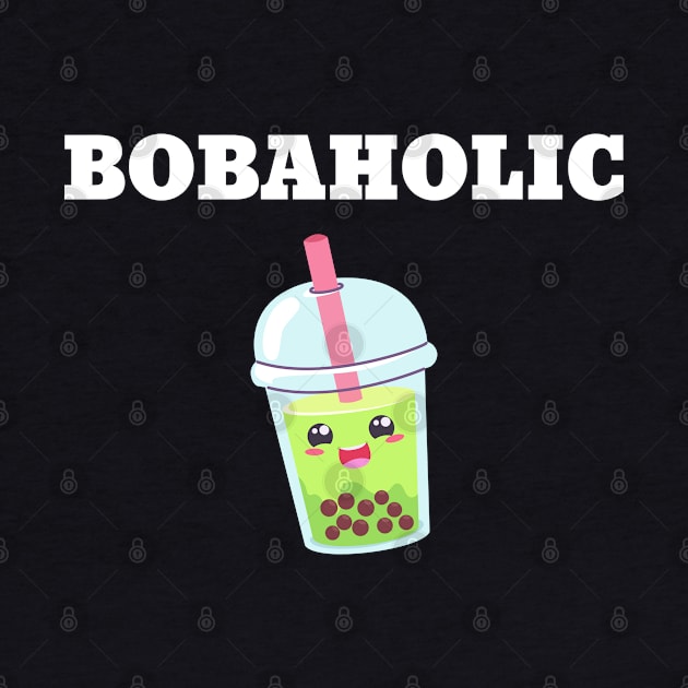 Bobaholic Boba Tea Bubble Anime Kawaii by lightbulbmcoc